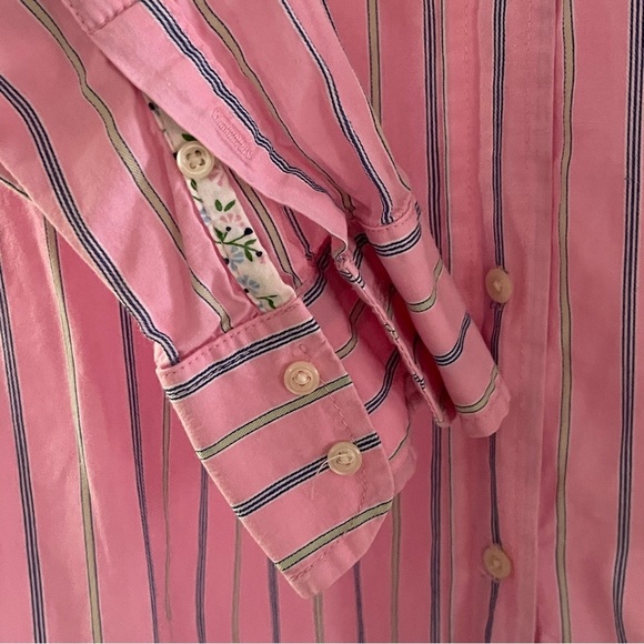 Steve & Barry's Pink and Blue Striped Shirt - Picture 4 of 5